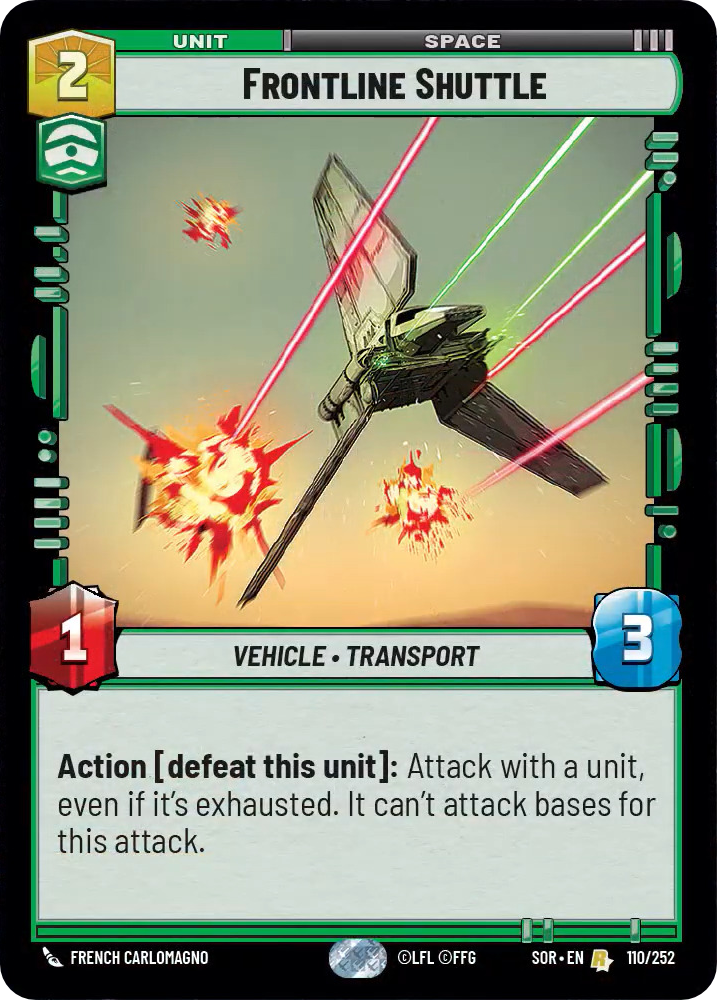 Frontline Shuttle (SOR) Rare