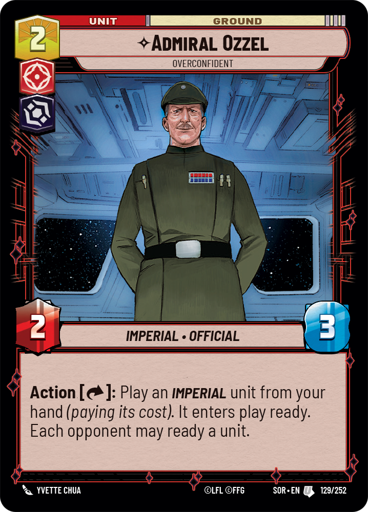 Admiral Ozzel, Overconfident (SOR) Uncommon
