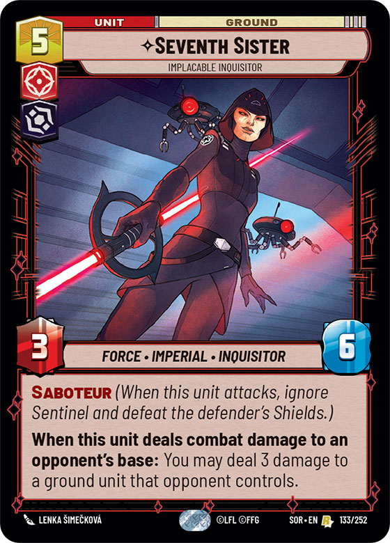 Seventh Sister, Implacable Inquisitor (SOR) Rare