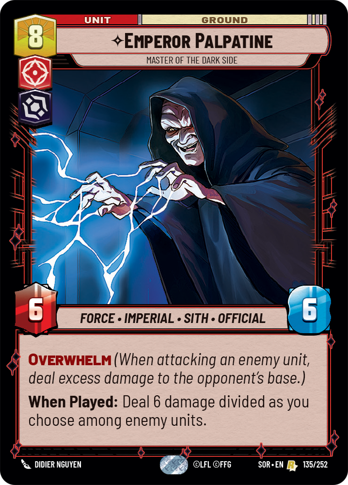 Emperor Palpatine, Master of the Dark Side (SOR) Rare