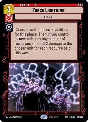 Force Lightning (SOR) Legendary