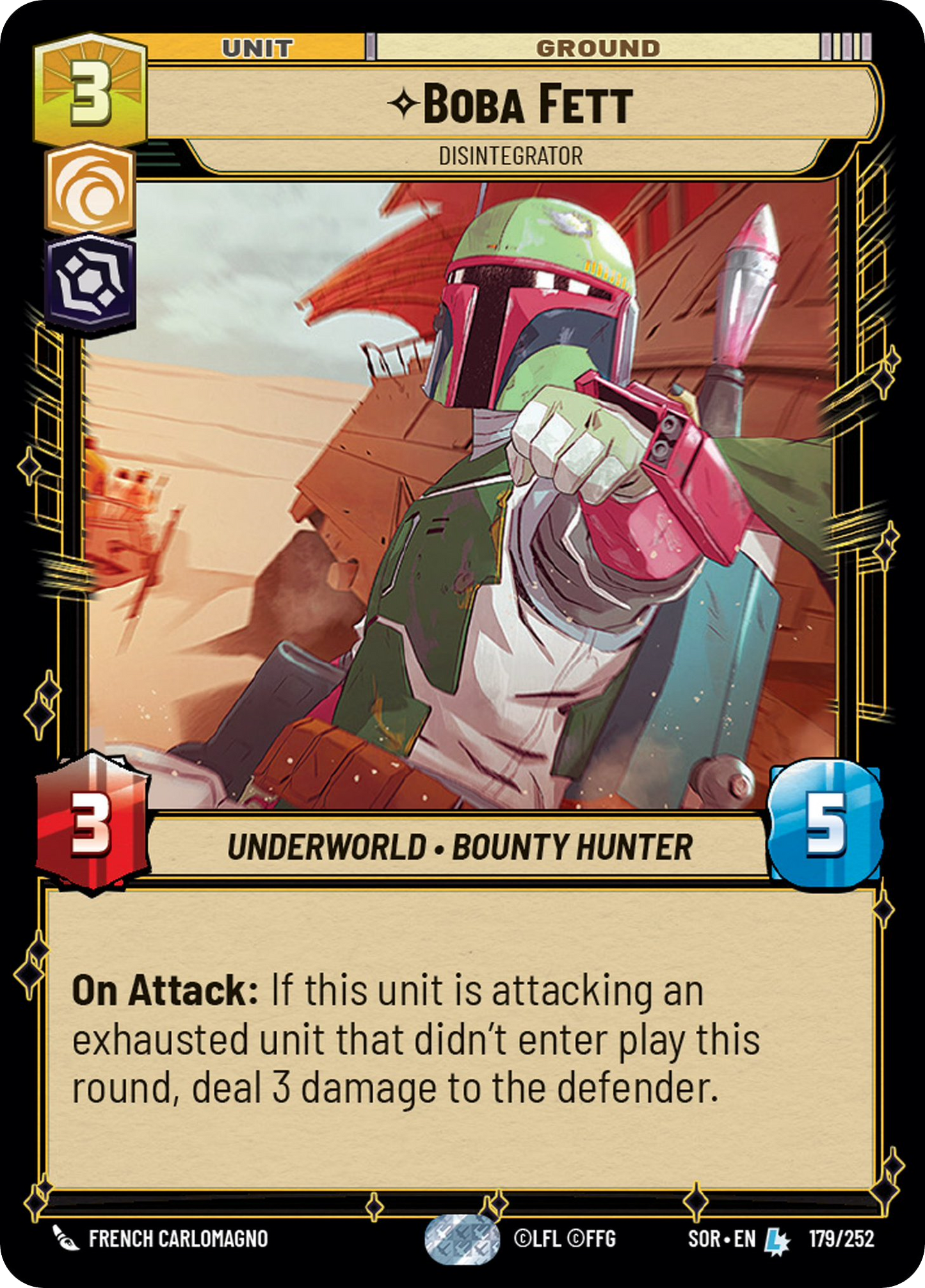 Boba Fett, Disintegrator (SOR) Legendary