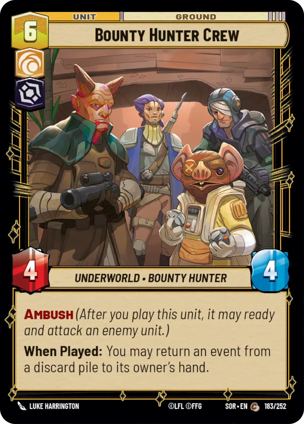 Bounty Hunter Crew (SOR) Common