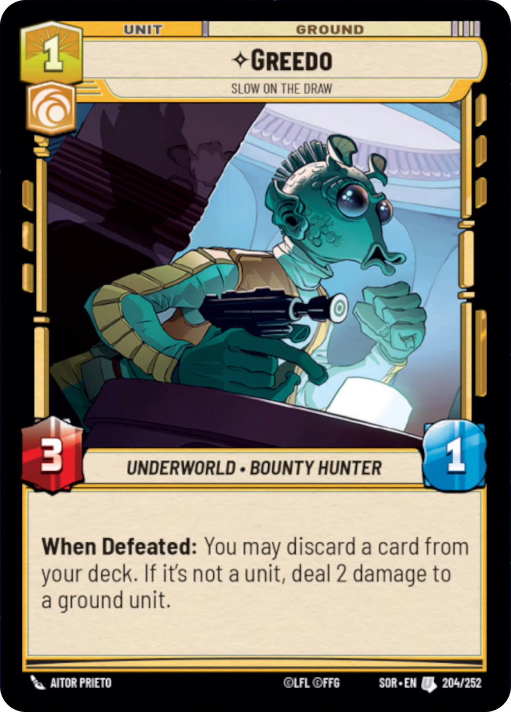 Greedo, Slow on the Draw (SOR) Uncommon