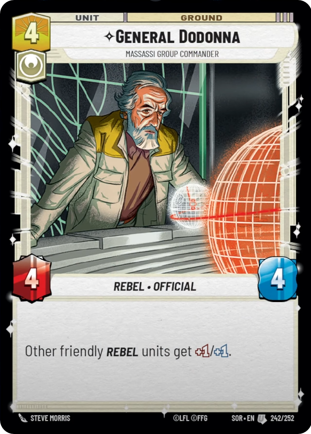 General Dodonna, Massassi Group Commander (SOR) Uncommon