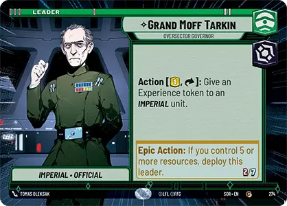 Grand Moff Tarkin, Oversector Governor (SOR) Common