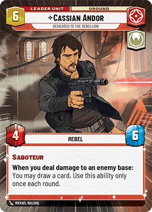 Cassian Andor, Dedicated to the Rebellion (SOR) Rare