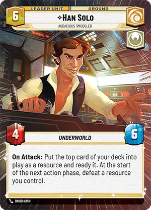 Han Solo, Audacious Smuggler (SOR) Rare