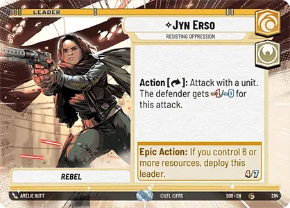 Jyn Erso, Resisting Oppression (SOR) Common