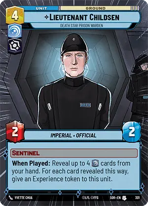 Lieutenant Childsen, Death Star Prison Warden (SOR) Uncommon