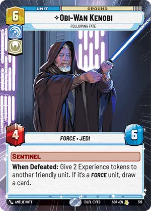 Obi-Wan Kenobi, Following Fate (SOR) Rare