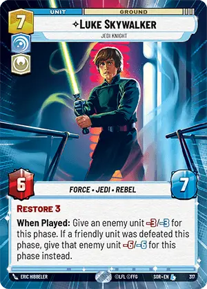 Luke Skywalker, Jedi Knight (SOR) Legendary