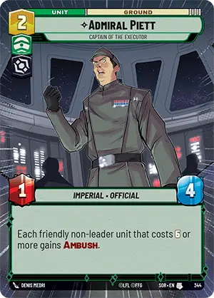 Admiral Piett, Captain of the Executor (SOR) Uncommon