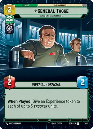 General Tagge, Concerned Commander (SOR) Uncommon