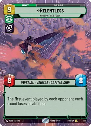 Relentless, Konstantine's Folly (SOR) Rare