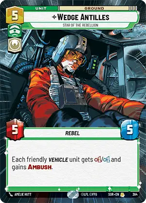 Wedge Antilles, Star of the Rebellion (SOR) Rare