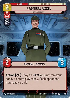 Admiral Ozzel, Overconfident (SOR) Uncommon