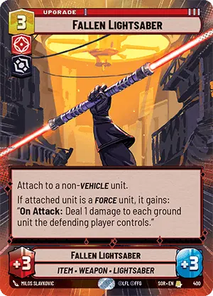 Fallen Lightsaber (SOR) Rare