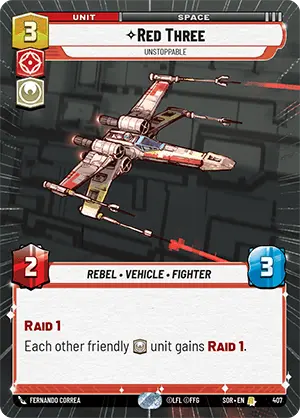 Red Three, Unstoppable (SOR) Rare