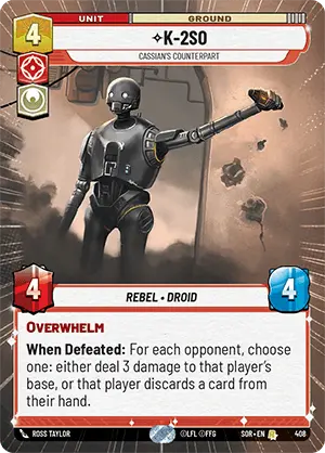 K-2SO, Cassian's Counterpart (SOR) Rare
