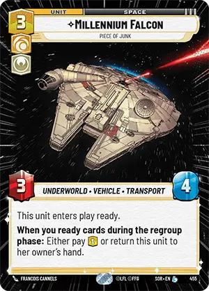 Millennium Falcon, Piece of Junk (SOR) Legendary