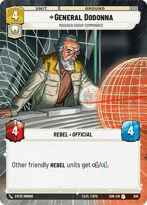 General Dodonna, Massassi Group Commander (SOR) Uncommon
