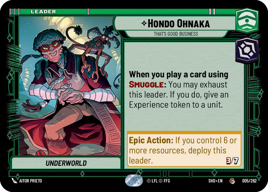 Hondo Ohnaka, That's Good Business (SHD) Common