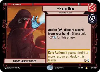 Kylo Ren, Rash and Deadly (SHD) Rare