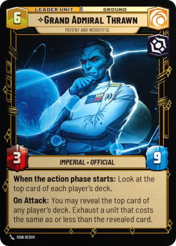Grand Admiral Thrawn, Patient and Insightful (SOR) Rare