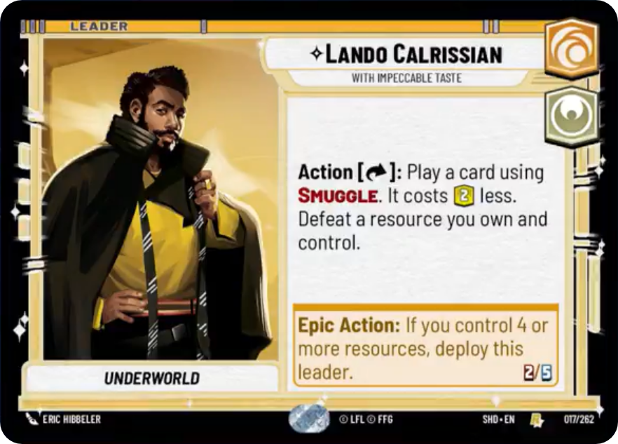 Lando Calrissian, With Impeccable Taste (SHD) Rare