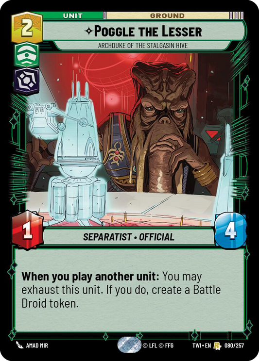 Poggle the Lesser, Archduke of the Stalgasin Hive (TWI) Rare