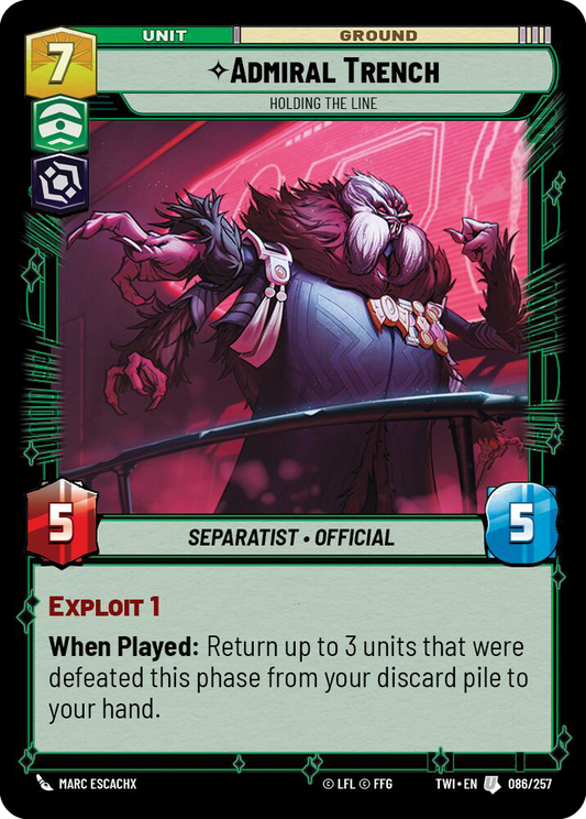 Admiral Trench, Holding the Line (TWI) Uncommon