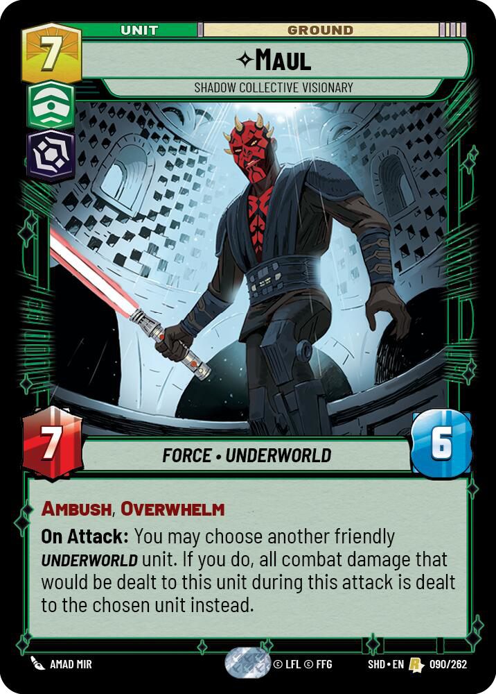Maul, Shadow Collective Visionary (SHD) Rare Deploy Your Leader Gaming Maul, Shadow Collective Visionary (SHD) Rare Deploy Your Leader Gaming