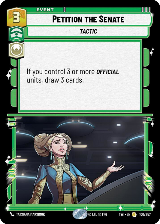 Petition the Senate (TWI) Rare