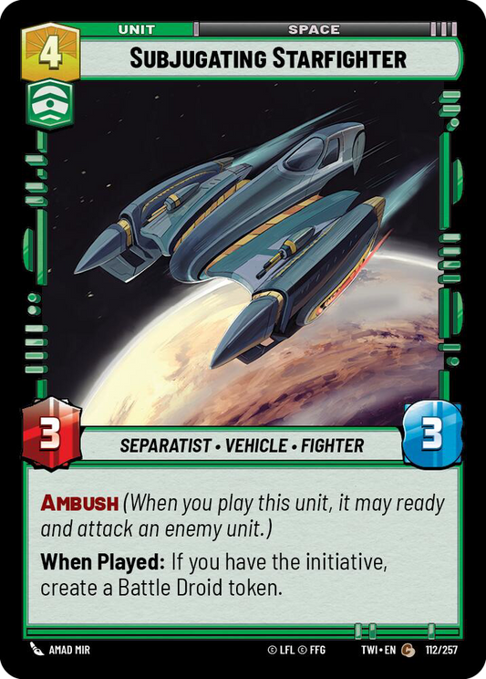 Subjugating Starfighter (TWI) Common