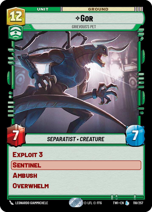 Gor, Grievous's Pet (TWI) Legendary