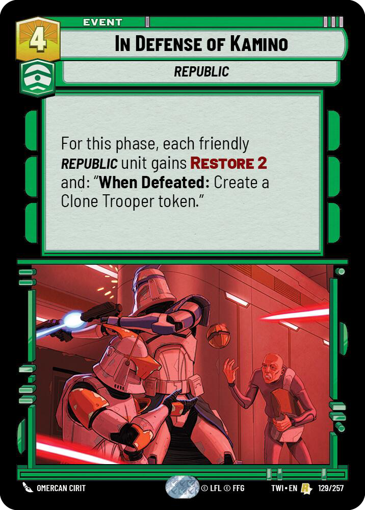 In Defense of Kamino (TWI) Rare