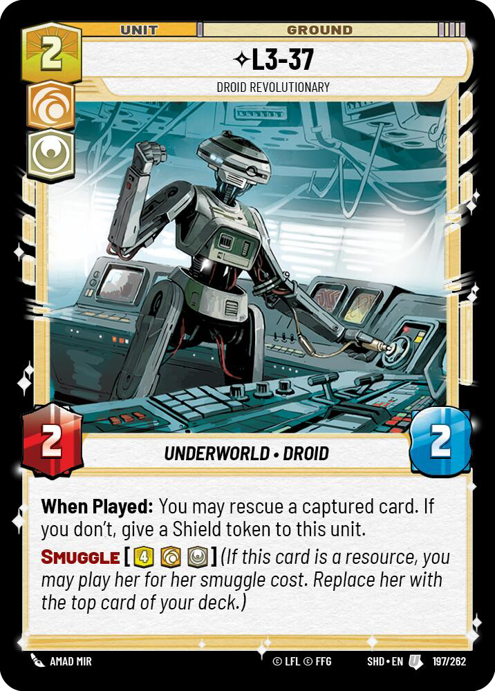 L3-37, Droid Revolutionary (SHD) Uncommon