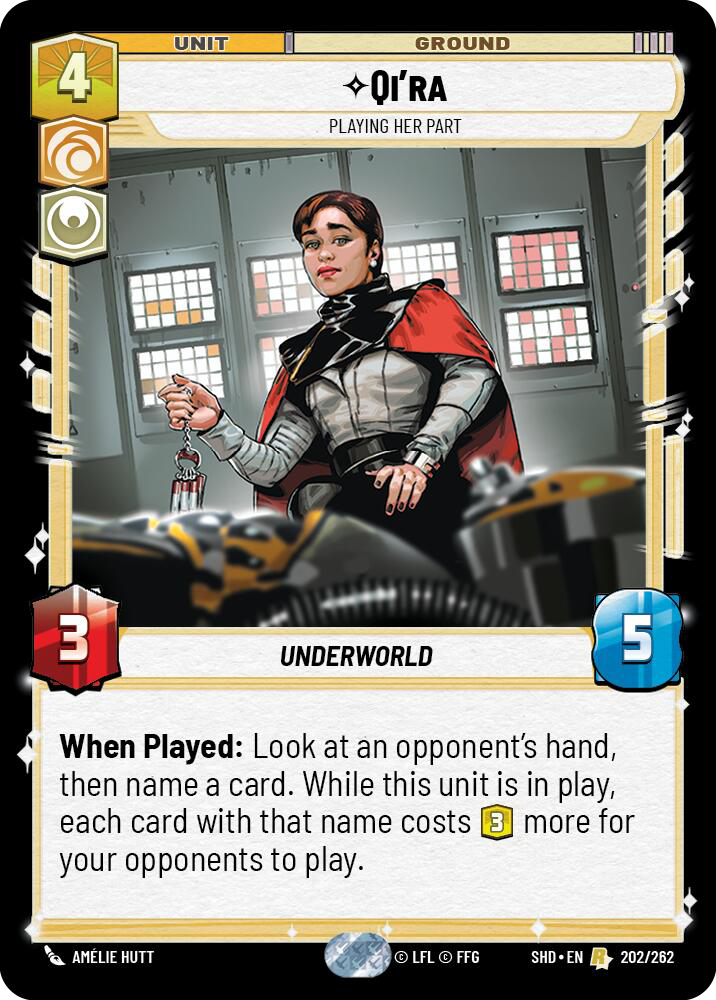 Qi'ra, Playing Her Part (SHD) Rare