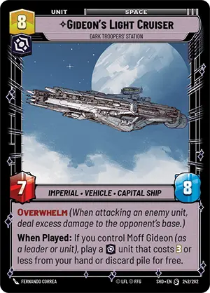 Gideon's Light Cruiser, Dark Troopers' Station (SHD) Special