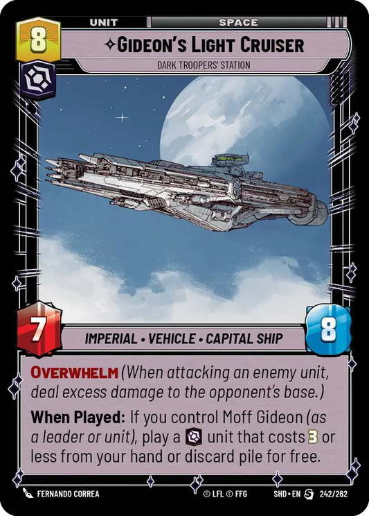 Gideon's Light Cruiser, Dark Troopers' Station (SHD) Special