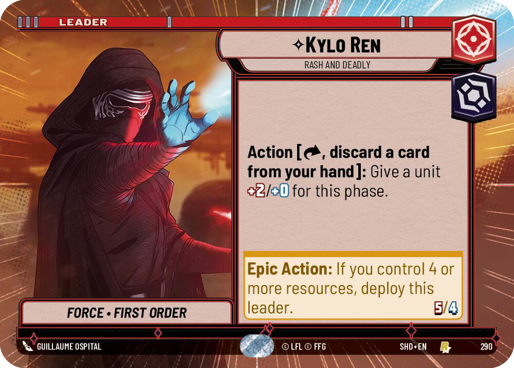 Kylo Ren, Rash and Deadly (SHD) Rare