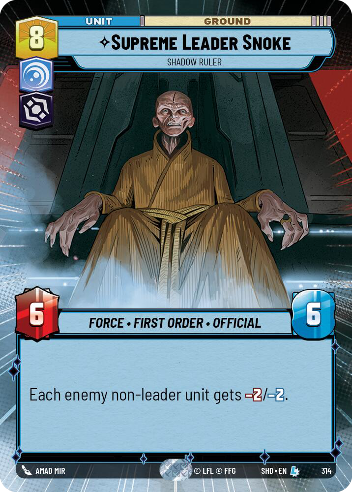 Supreme Leader Snoke, Shadow Ruler (SHD) Legendary