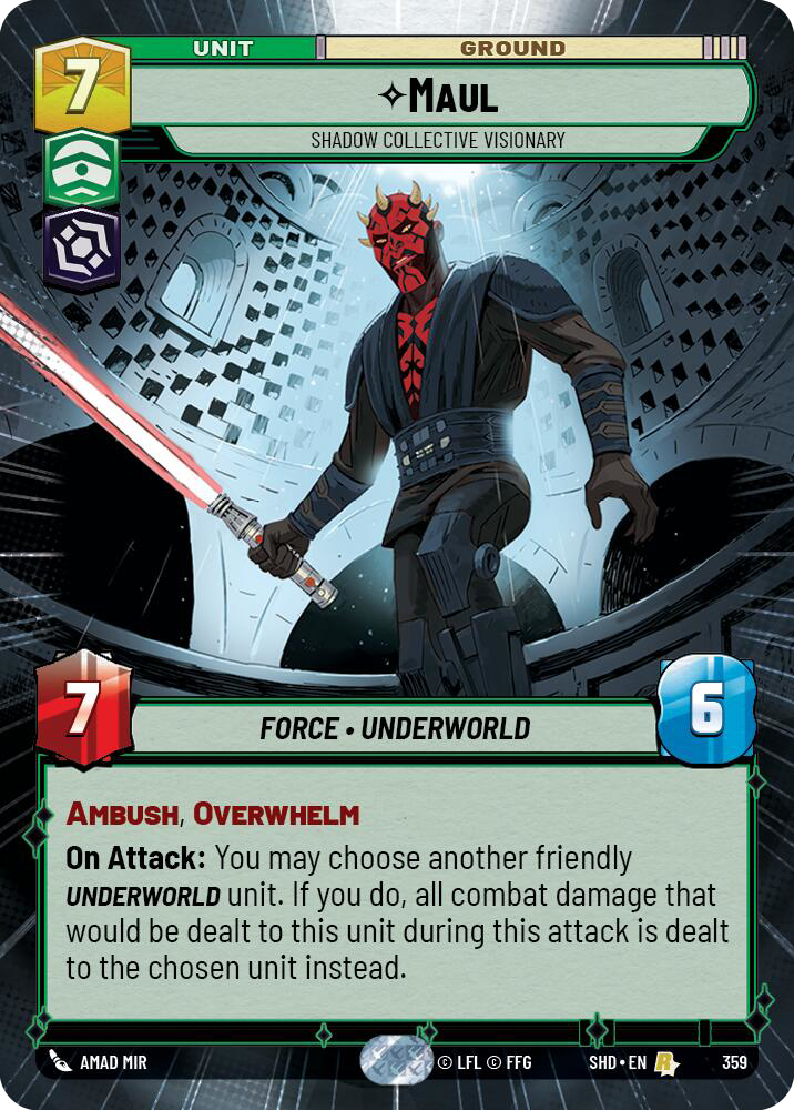 Maul, Shadow Collective Visionary (SHD) Rare