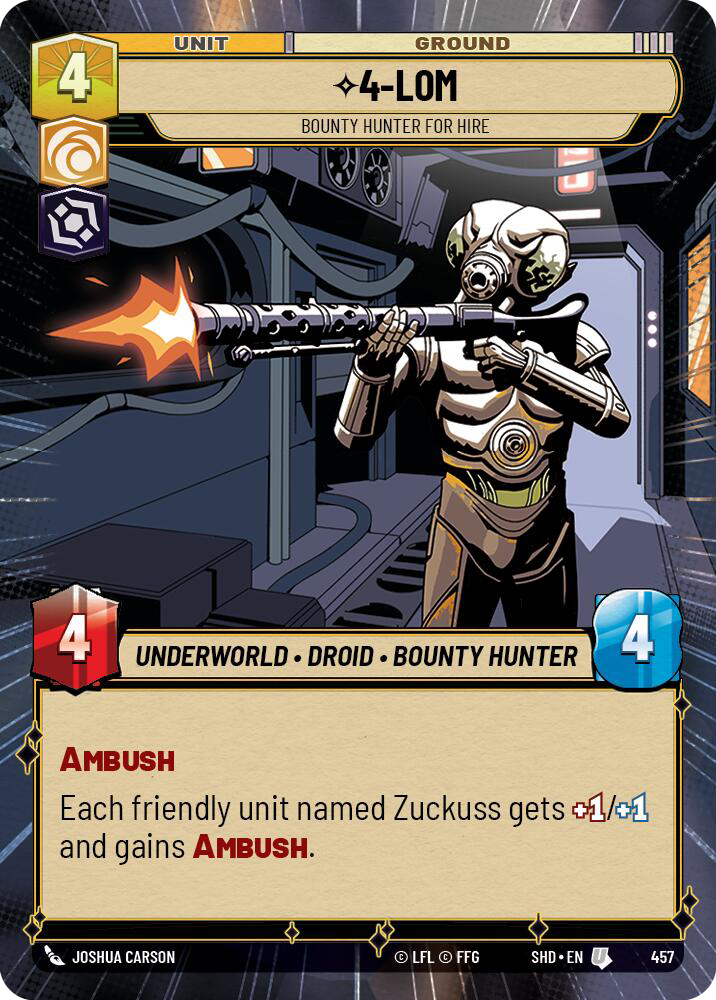 4-LOM, Bounty Hunter for Hire (SHD) Uncommon