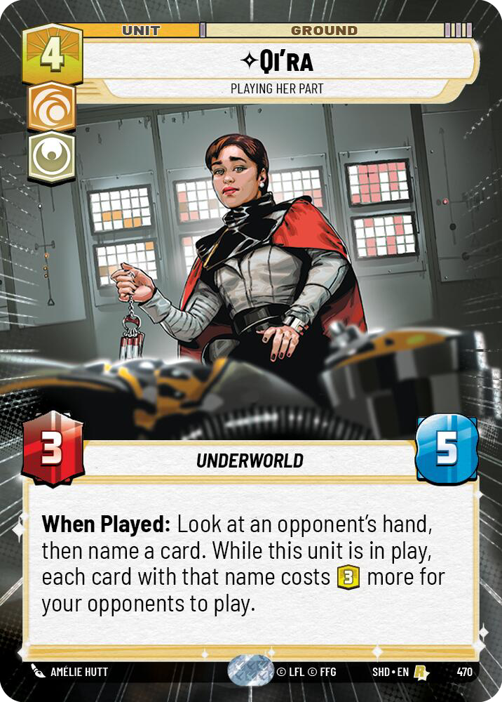 Qi'ra, Playing Her Part (SHD) Rare