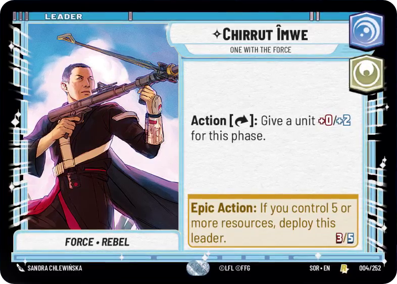 Chirrut Îmwe, One With The Force (SOR) Rare