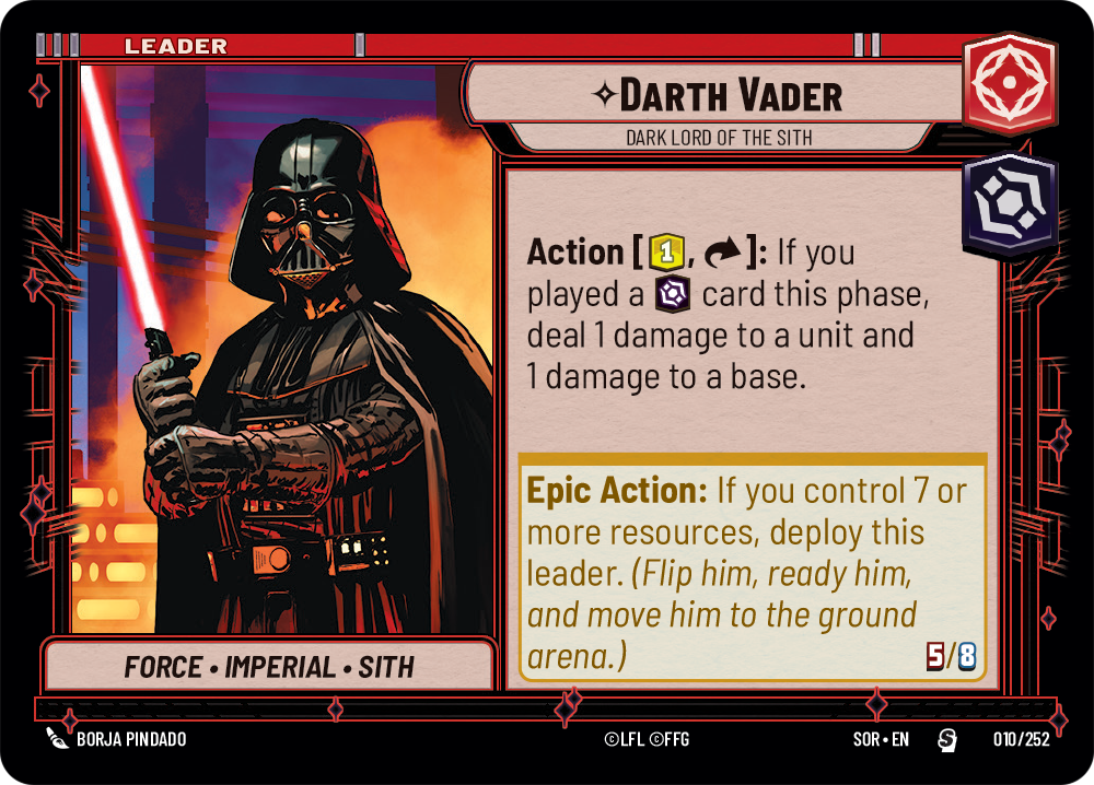 Darth Vader, Dark Lord of the Sith (SOR) Special