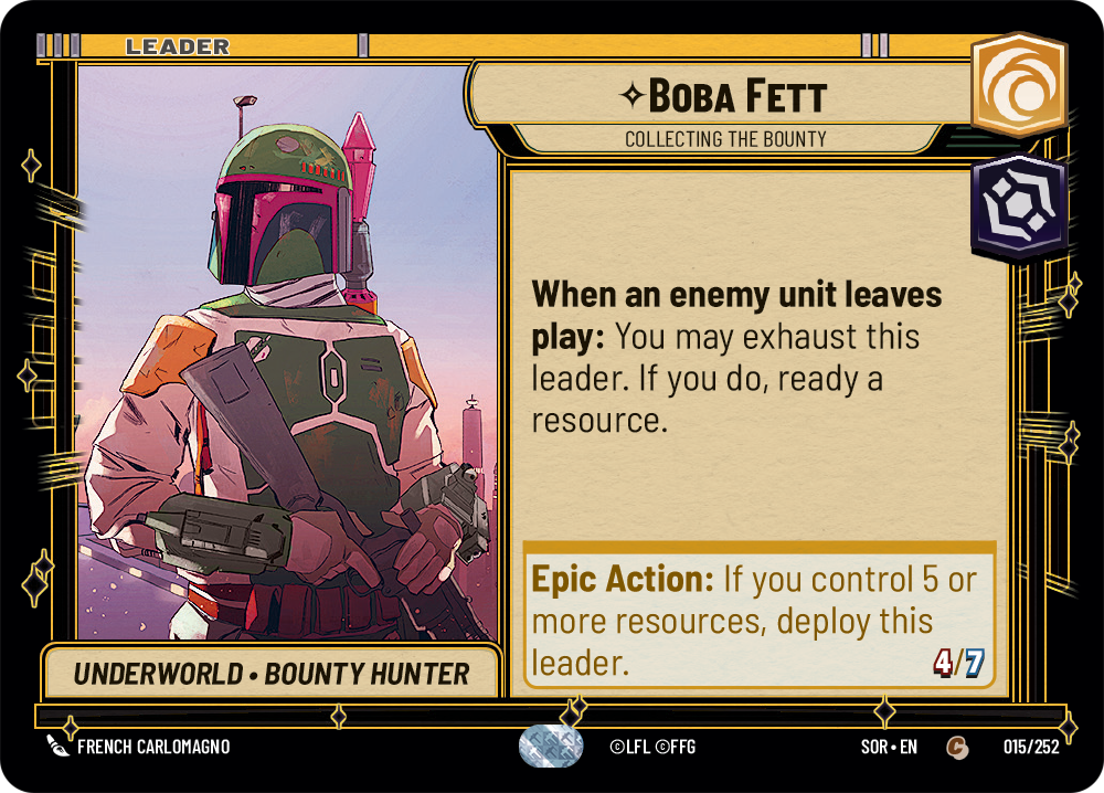Boba Fett, Collecting the Bounty (SOR) Common