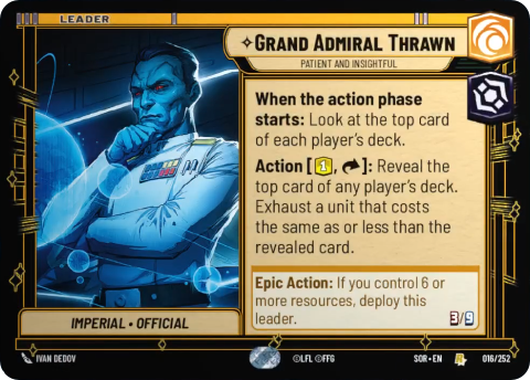 Grand Admiral Thrawn, Patient and Insightful (SOR) Rare